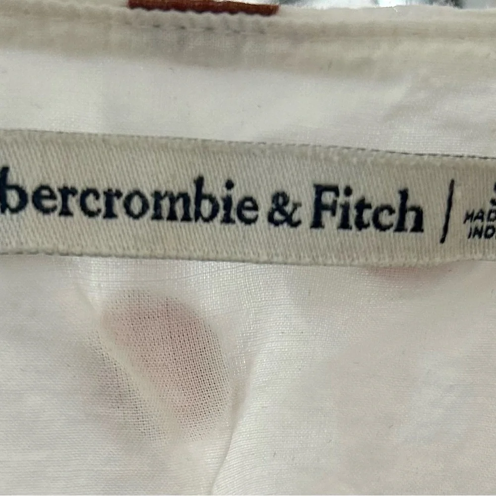 Abercrombie & Fitch White Blouse with Brown Polka Dots - Picture 5 of 5